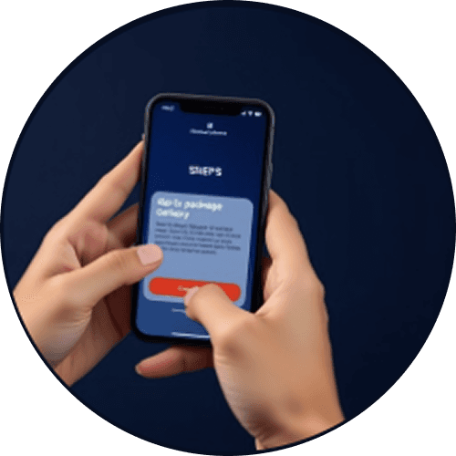 التحكم باستخدام التطبيق